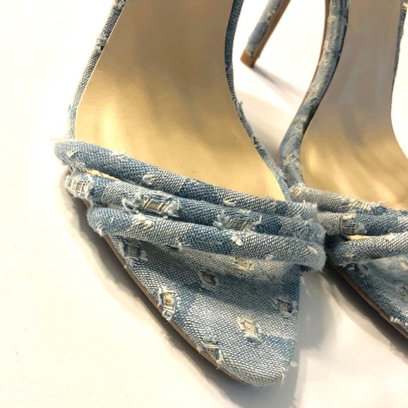 Qupid Denim Heels - Picture 3 of 4
